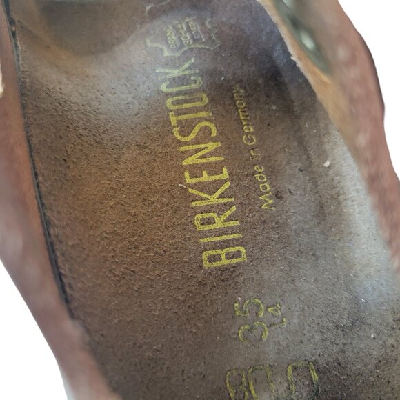 Birkenstock Ankle Strap Brown Sandals Size 35 - Picture 14 of 14